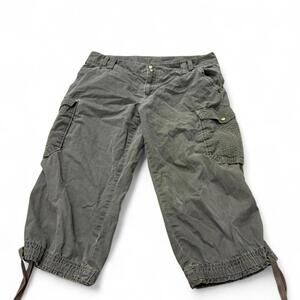 DKNY Women's Green and Khaki Trousers